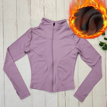 MXLLINA hiver thermique équitation veste de cheval femmes fermeture éclair manteau équestre velours peluche épaissi Sport à manches longues haut vêtements - Animaleriex