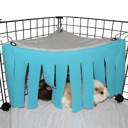 Tente à bande de pampilles pour animaux de compagnie, cachette, cachette, cochon d'inde, Hamster, hérisson, rideau de hamac, petits animaux de compagnie, lit suspendu, coin de nid, tapis de maison - Animaleriex