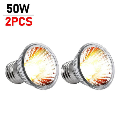 1-10 pièces 25/50/75W UVA + UVB lampe Reptile ampoule tortue se prélasser UV ampoules lumière chauffante spectre complet lampe solaire pour amphibiens - Animaleriex