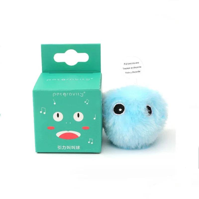Jouets intelligents en peluche pour chat, jouet électrique d'entraînement à l'herbe à chat, chaton tactile, produit pour animaux de compagnie, balle à couinement - Animaleriex