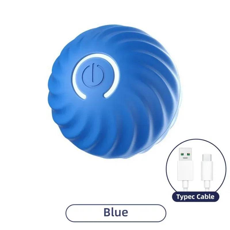Balle électronique Interactive pour animaux de compagnie, jouet interactif pour chien, intelligent, mobile, saut par gravité, produits pour animaux de compagnie, Rechargeable - Animaleriex