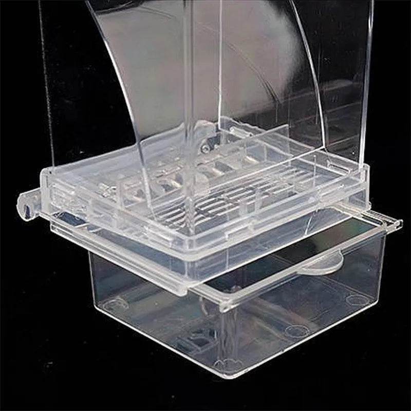 Mangeoires automatiques pour oiseaux, sans gâchis, pour perroquets, conteneur de nourriture en acrylique, accessoires de Cage pour petites et moyennes perruches - Animaleriex