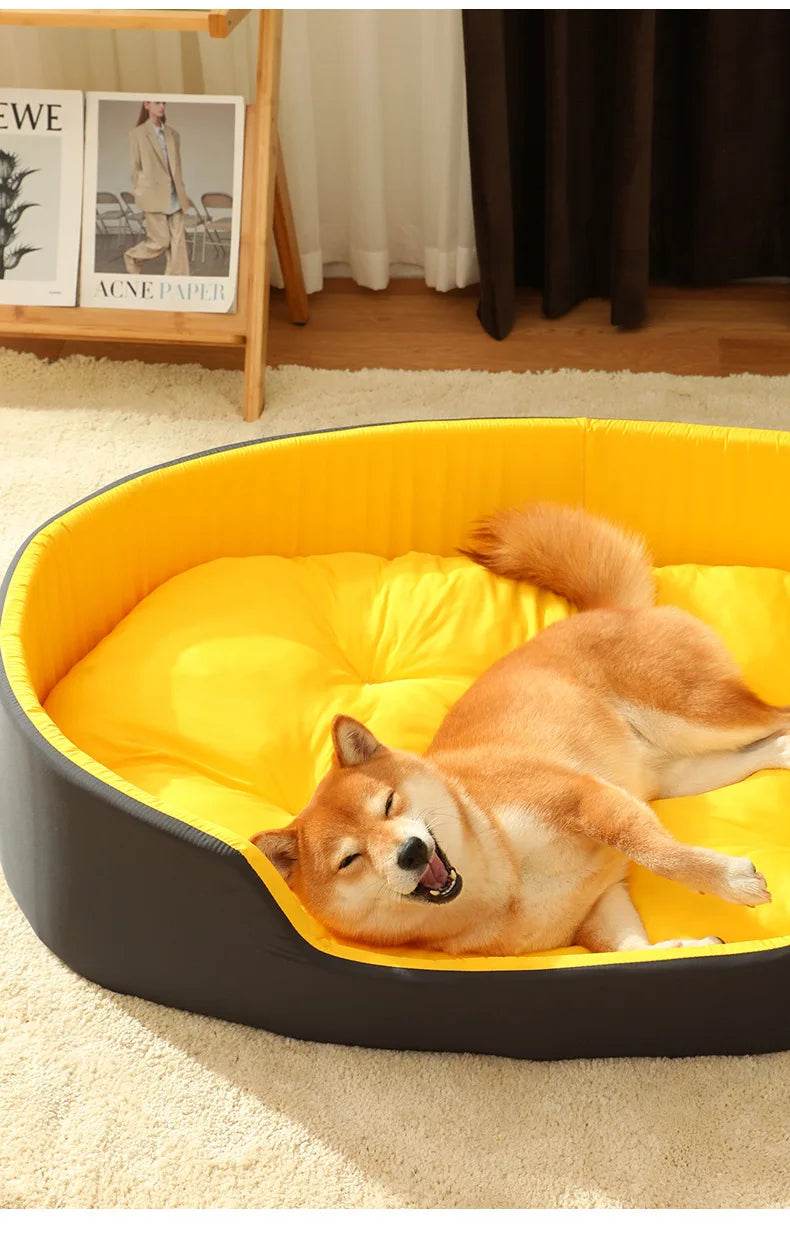 Lit pour chien chat chenil pour chien moyen canapé-lit coussin pour animal de compagnie apaisant lit pour chien maison fournitures pour animaux de compagnie accessoires quatre saisons universel - Animaleriex