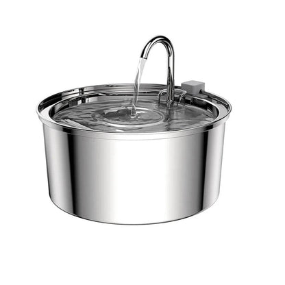 Distributeur d'eau pour animaux de compagnie en acier inoxydable, fontaine d'eau automatique pour chat, USB, électrique muet pour chat et chien, fontaine filtrante, bol à boire intelligent - Animaleriex