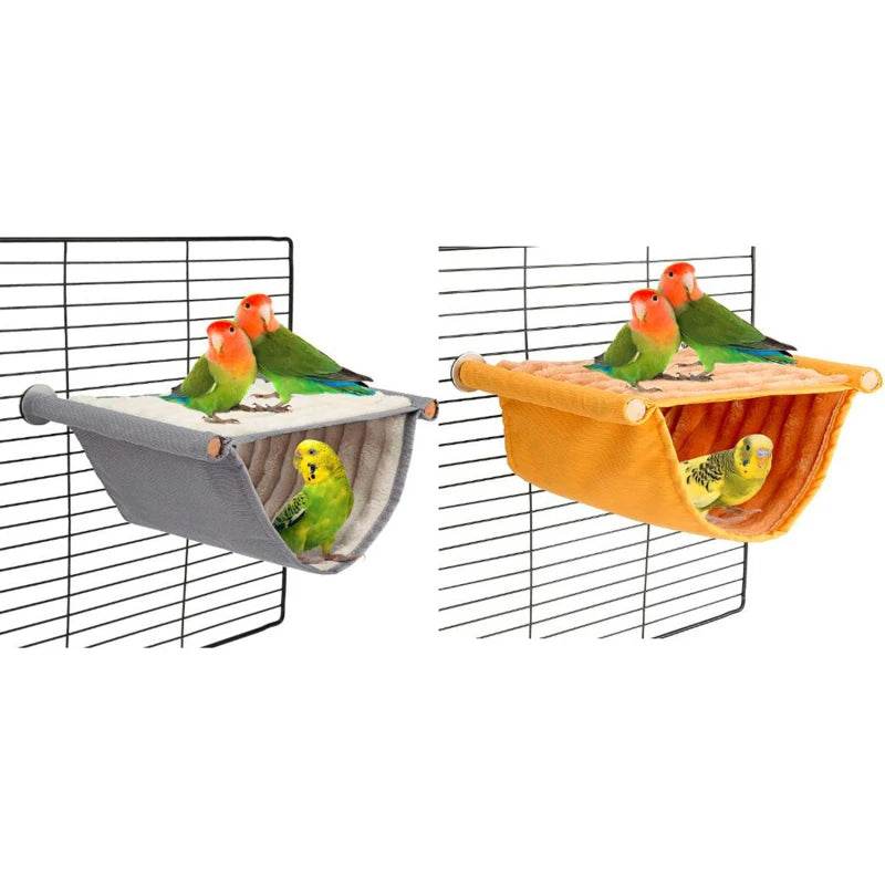 Hamac suspendu pour animaux de compagnie, lit nid chaud, maison pour perroquets, Cage à oiseaux amovible et lavable, perchoir pour Hamster Lovebird - Animaleriex