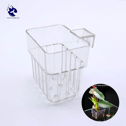 Bulles de poisson, tasse d'herbe d'eau d'aquarium, panier de plantation hydroponique pour plantes multiples, pour paysage d'aquarium - Animaleriex