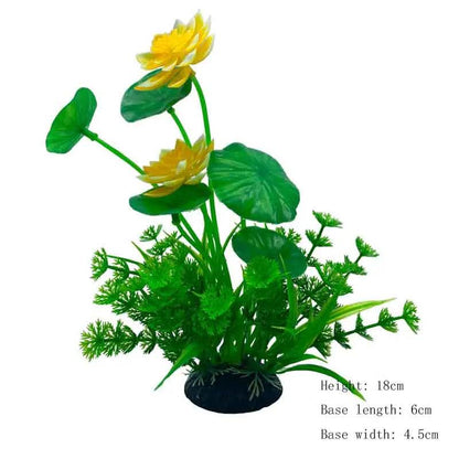 Plantes artificielles sous-marines en plastique pour Aquarium, faux arbuste aquatique, visualisation d'herbe verte, décoration de Simulation - Animaleriex