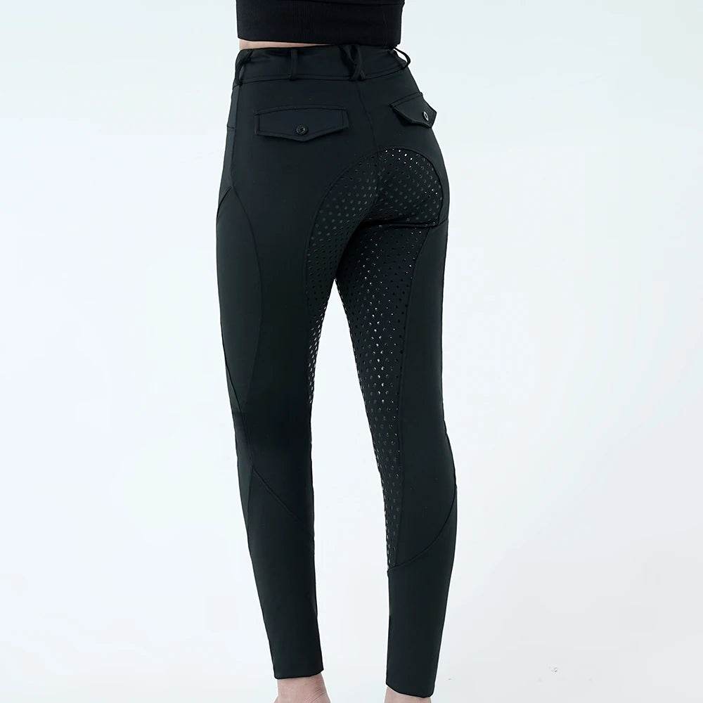 Pantalon d'équitation pour femmes, culotte à siège complet, collant d'école équestre, tenue de ville, équipement de chevalier, vêtements - Animaleriex