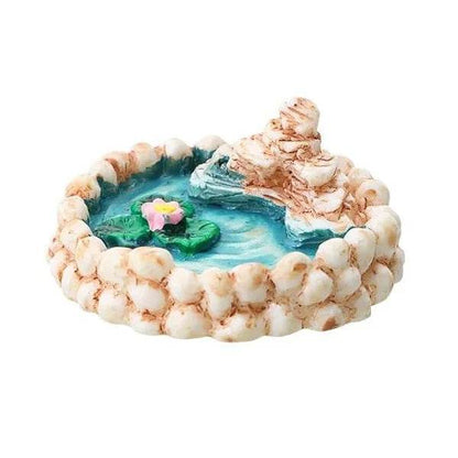 Accessoires de jardin féerique, puits d'eau de source miniatures, pont de bateau, ornement de Statue, Figurines de paysage, décor artisanal de jardin de maison - Animaleriex