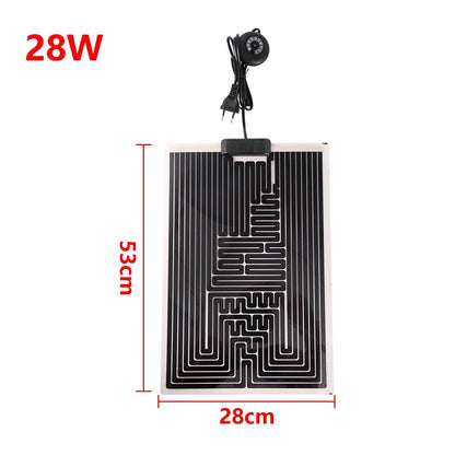 Coussin chauffant pour reptiles, prise ue, pour tortue lézard, tapis chauffant avec régulateur de température réglable pour petit aquarium, 1 pièce - Animaleriex