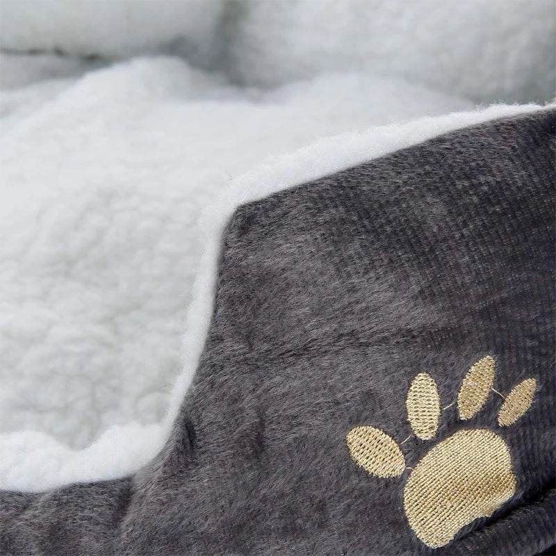 Canapé-lit pour animaux de compagnie, fournit de la chaleur pour petits chiens, matelas pour chat et chien, niche épaisse et lavable en peluche, fournitures pour animaux de compagnie - Animaleriex