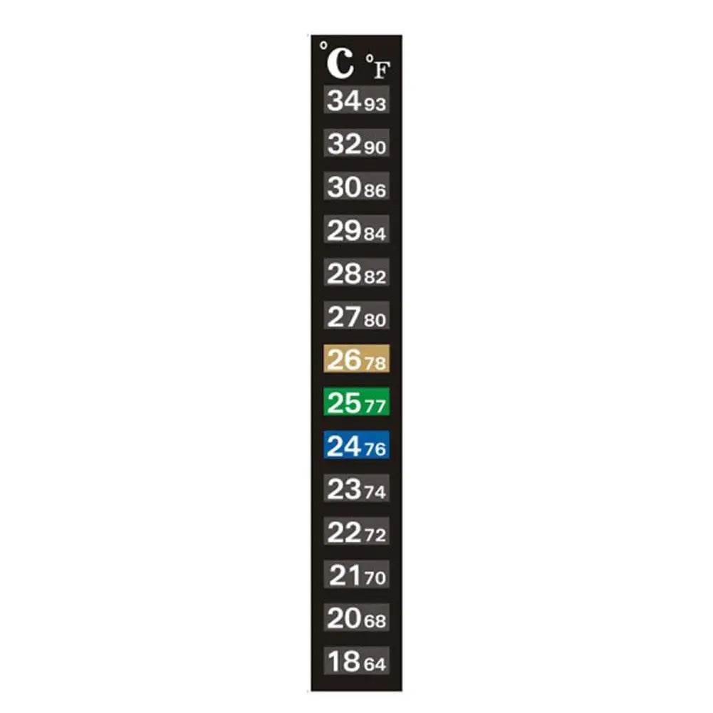 Thermomètre numérique à coller pour Aquarium, bande pour Aquarium, double échelle C/F, mesure de la température, outils autocollants - Animaleriex