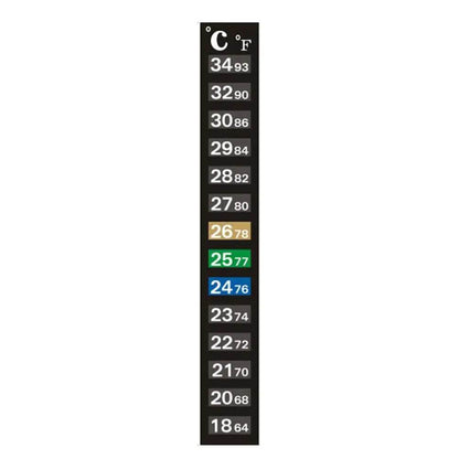 Thermomètre numérique à coller pour Aquarium, bande pour Aquarium, double échelle C/F, mesure de la température, outils autocollants - Animaleriex