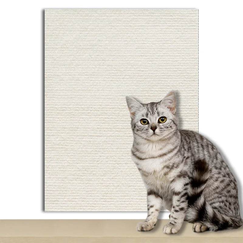 Tapis auto-adhésif pour chats, planche à gratter murale, anti-rayures pour chats, canapé, bricolage, planche à gratter pour chats, Protection des pattes, aiguisable, réglable - Animaleriex