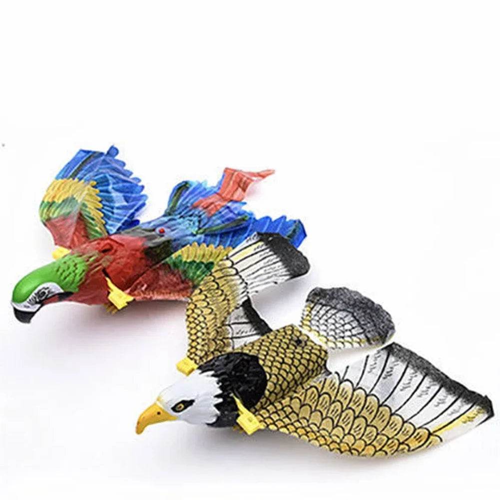 Jouet électrique pour animaux de compagnie, Simulation de faux aigle, Rotation électronique, oiseau suspendu, interactif, taquin, chat, chien, modèle silencieux - Animaleriex