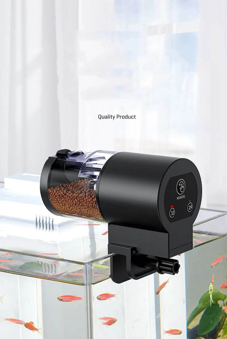 Mangeoire automatique pour Aquarium, synchronisation intelligente, 100Ml, mangeoire automatique pour poissons rouges, grande capacité - Animaleriex