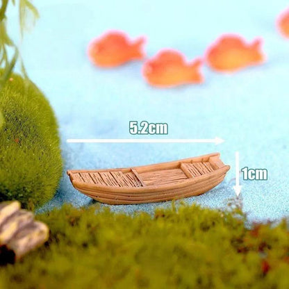 Accessoires de jardin féerique, puits d'eau de source miniatures, pont de bateau, ornement de Statue, Figurines de paysage, décor artisanal de jardin de maison - Animaleriex