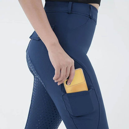 Pantalon d'équitation pour femmes, culotte à siège complet, collant d'école équestre, tenue de ville, équipement de chevalier, vêtements - Animaleriex