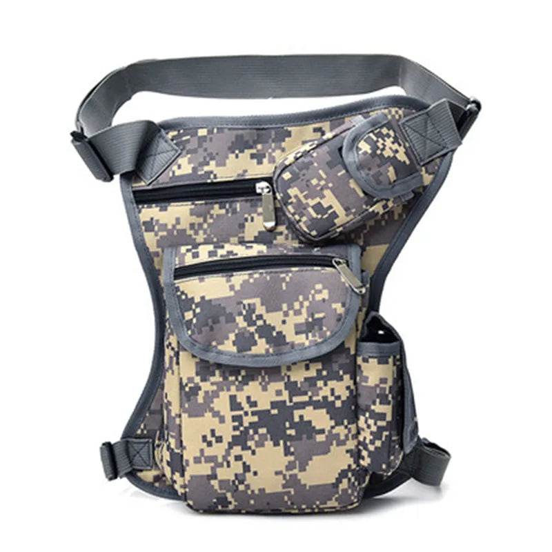 Sacs de taille en toile pour hommes, sac de jambe, ceinture de vélo et moto, ceinture d'argent, sac banane pour le travail de haute qualité - Animaleriex