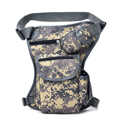 Sacs de taille en toile pour hommes, sac de jambe, ceinture de vélo et moto, ceinture d'argent, sac banane pour le travail de haute qualité - Animaleriex