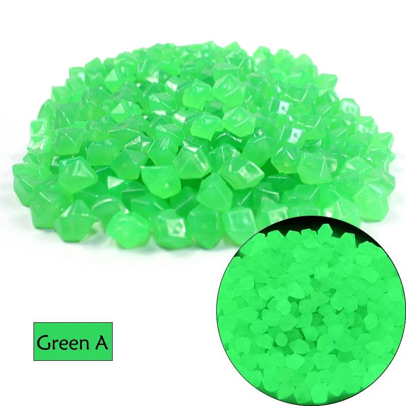 Pierres lumineuses pour Aquarium, 50/100/200 pièces, ornement pour Aquarium, galets qui brillent dans la nuit, décorations extérieures pour cour, pelouse, chemin, allées - Animaleriex