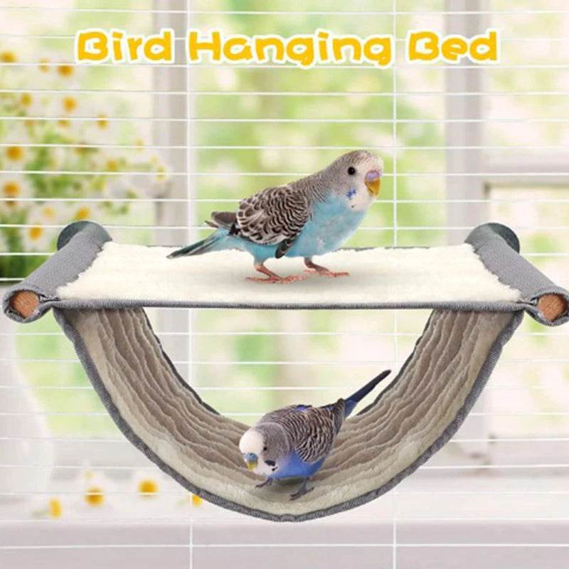 Hamac suspendu pour animaux de compagnie, lit nid chaud, maison pour perroquets, Cage à oiseaux amovible et lavable, perchoir pour Hamster Lovebird - Animaleriex