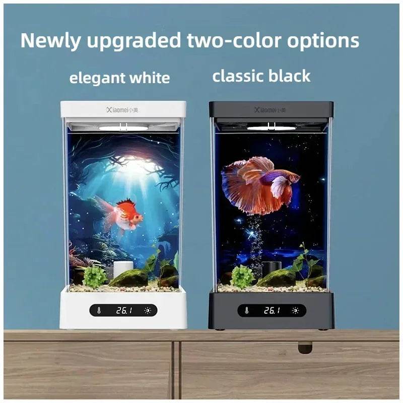 Smart betta dédié aquarium bureau mini petit écologique auto-circulation bureau aquarium aquarium aquarium - Animaleriex