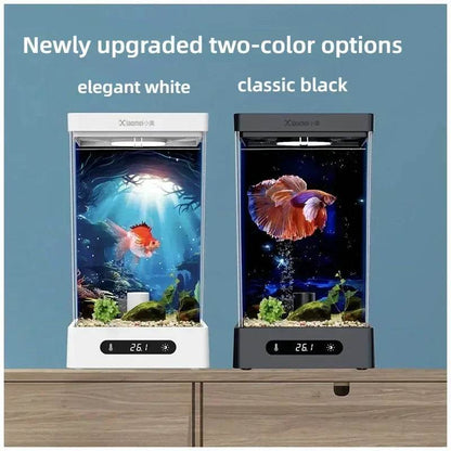 Smart betta dédié aquarium bureau mini petit écologique auto-circulation bureau aquarium aquarium aquarium - Animaleriex