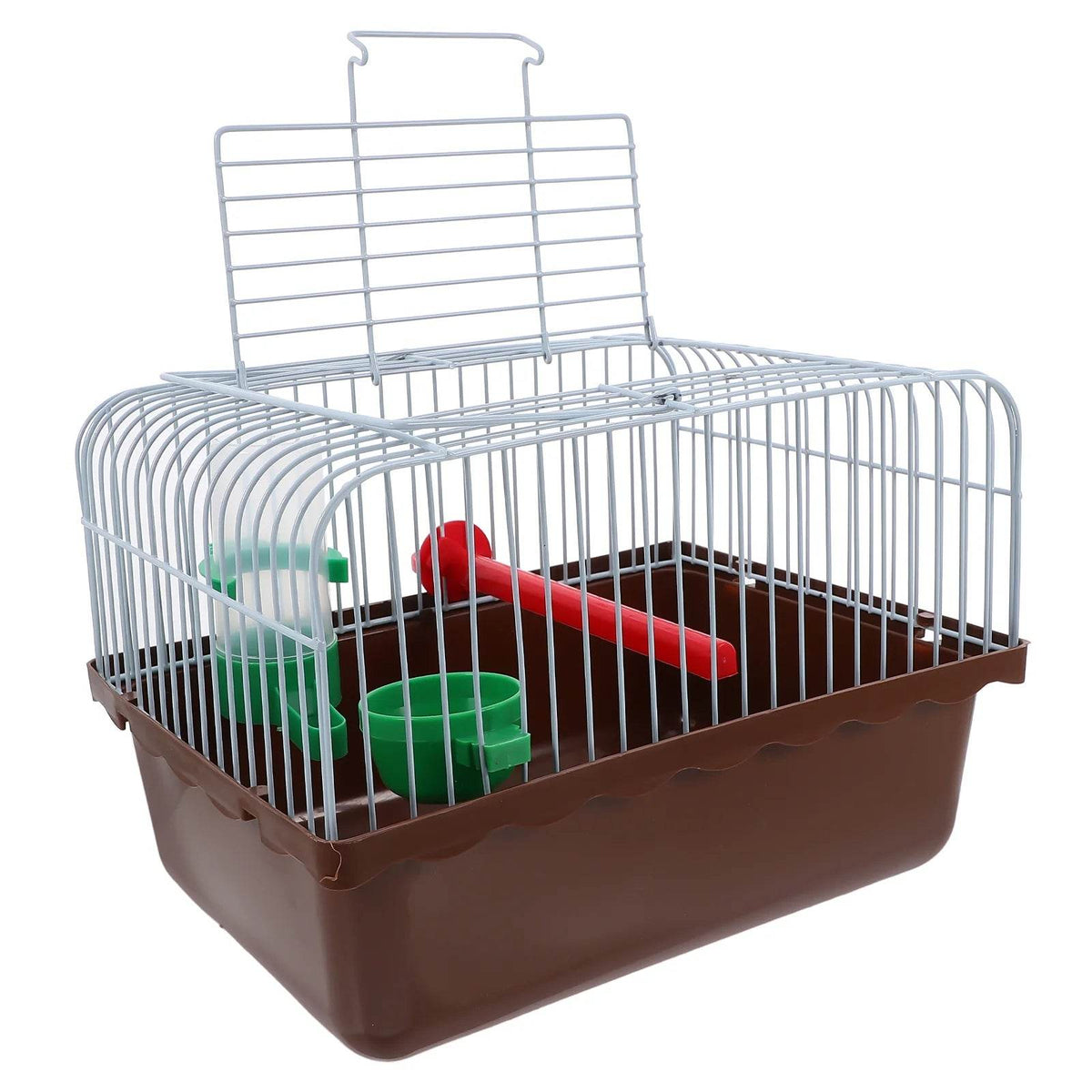 Porte-oiseaux spacieux pour voyage, Cage de voyage Portable pour oiseaux avec perche, boîte de nourriture, abreuvoir, sortie pour perroquet, Cage de transport légère - Animaleriex