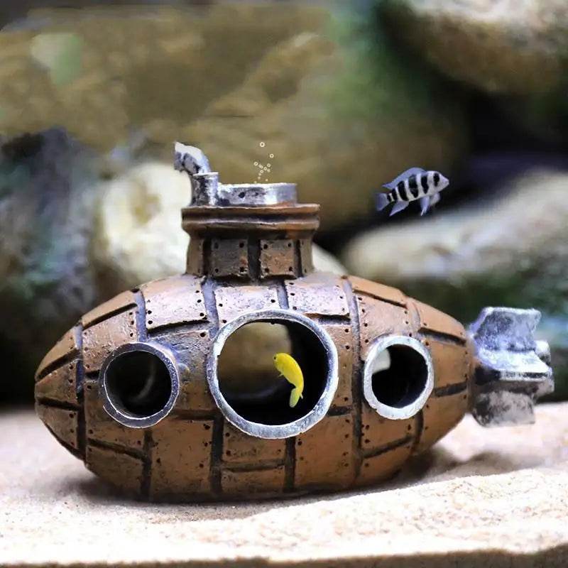 Ornements sous-marins en résine, abri pour poissons et crevettes, accessoires d'aménagement paysager pour Aquarium, décorations pour Aquarium - Animaleriex