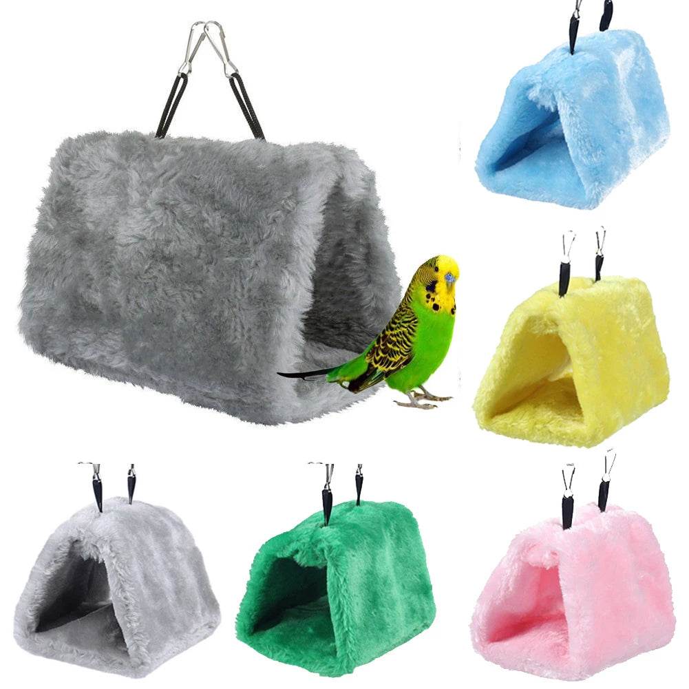 Cages à perroquets pour oiseaux de compagnie, hamac chaud pour oiseaux, tente suspendue, lit pour oiseaux endormis, accessoires de décoration, maison pour oiseaux, nid d'oiseau - Animaleriex