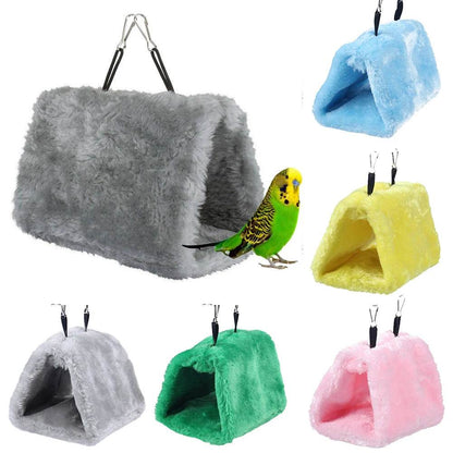 Cages à perroquets pour oiseaux de compagnie, hamac chaud pour oiseaux, tente suspendue, lit pour oiseaux endormis, accessoires de décoration, maison pour oiseaux, nid d'oiseau - Animaleriex
