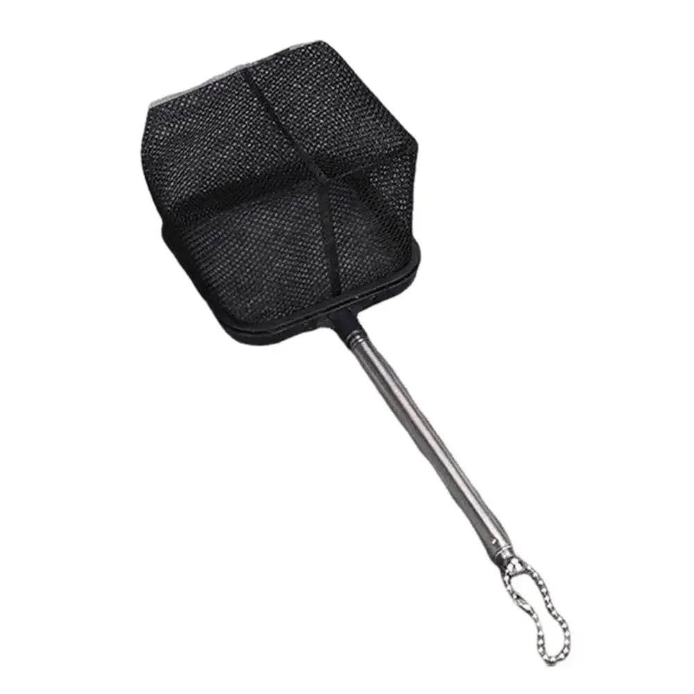 Filet de pêche carré pour Aquarium avec ventouse, équipement de pêche à longue poignée extensible pour attraper des poissons et des crevettes, accessoires de nettoyage - Animaleriex
