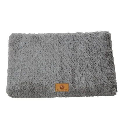 Lit pour animaux de compagnie en mousse à mémoire de forme, avec housse amovible en fausse fourrure lavable, lit orthopédique imperméable pour chien, caisse à fond antidérapant - Animaleriex