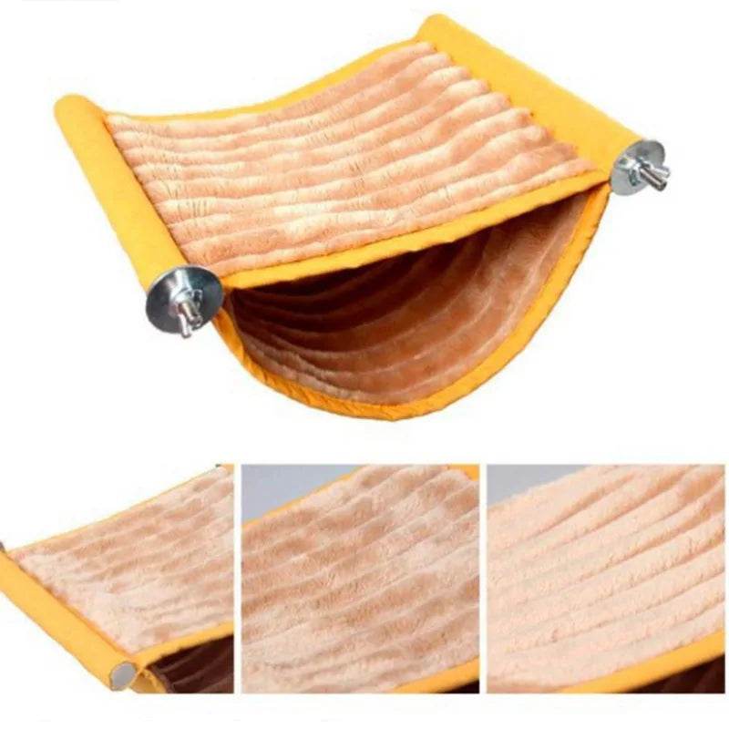 Hamac suspendu pour animaux de compagnie, lit nid chaud, maison pour perroquets, Cage à oiseaux amovible et lavable, perchoir pour Hamster Lovebird - Animaleriex