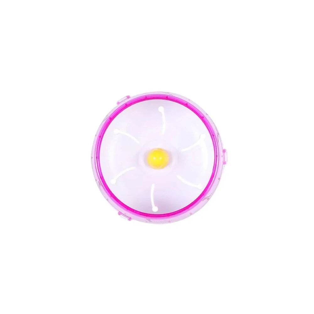 Hamster disque de course jouet Sport course silencieux Transparent petit animal de compagnie rotatif Jogging roue roue jouets animal de compagnie Hamster Cage fournitures - Animaleriex