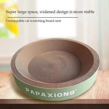 Grattoirs pour chats, jouets pour chats, rond et ovale, lit pour chat, poste à gratter, épaississement, colle de maïs Durable, décalcomanie en carton - Animaleriex