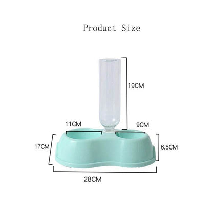 Bol pour chat chaud bol pour chien boire et nourrir automatiquement un double bol bol de nourriture pour chat bol à boire fournitures pour animaux de compagnie - Animaleriex