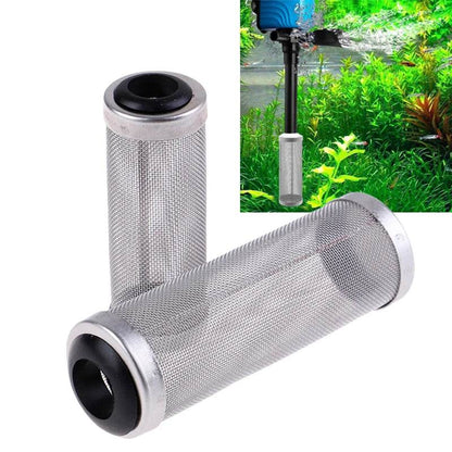 Filtre d'entrée d'aquarium 12/16mm, filet à mailles en acier inoxydable, accessoires de filtre de réservoir de poisson, filtre d'admission, couvercle de préfiltre - Animaleriex