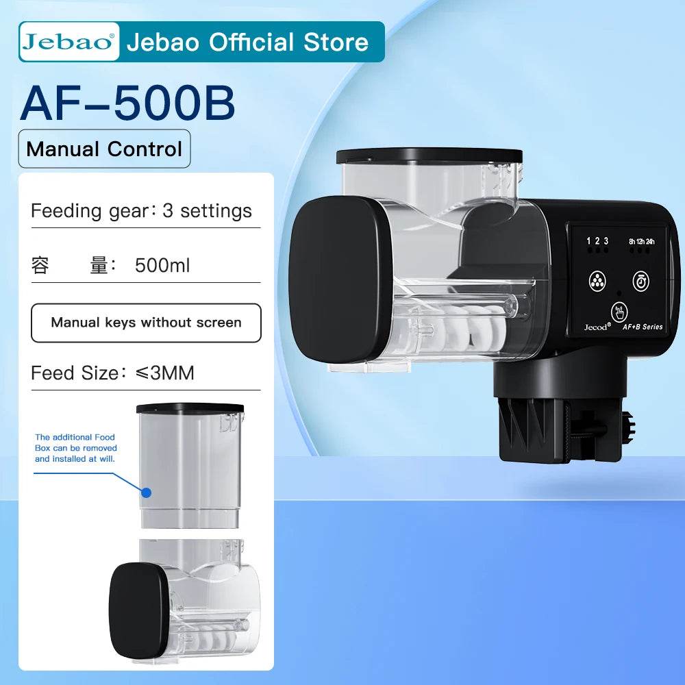 Jebao Jecod nouveau chargeur de réservoir de poissons d'aquarium mangeoire automatique intelligente synchronisation numérique Wifi télécommande sans fil alimentation des poissons - Animaleriex