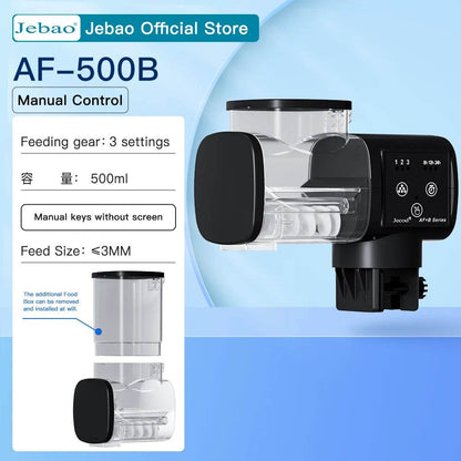 Jebao Jecod nouveau chargeur de réservoir de poissons d'aquarium mangeoire automatique intelligente synchronisation numérique Wifi télécommande sans fil alimentation des poissons - Animaleriex