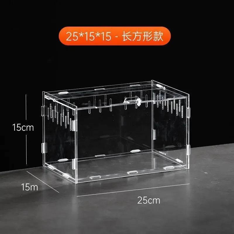Boîte d'élevage de Terrarium pour reptiles, boîtier en acrylique, boîtier Nano arboricole pour tarentule, araignée, Scorpion, Dragon barbu - Animaleriex