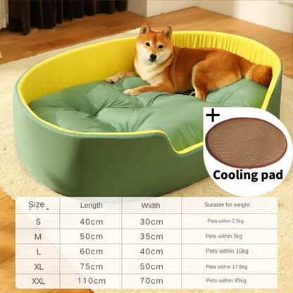 Lit pour chien chat chenil pour chien moyen canapé-lit coussin pour animal de compagnie apaisant lit pour chien maison fournitures pour animaux de compagnie accessoires quatre saisons universel - Animaleriex