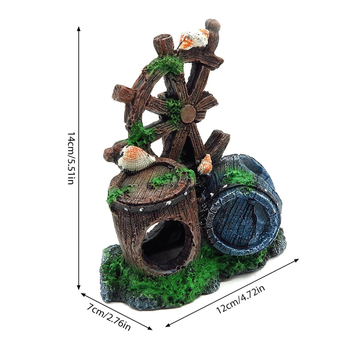 Pont artificiel en résine pour Aquarium, décoration de paysage, accessoires d'équipement d'aquarium, ornement de grotte, poissons aquatiques pour animaux de compagnie - Animaleriex