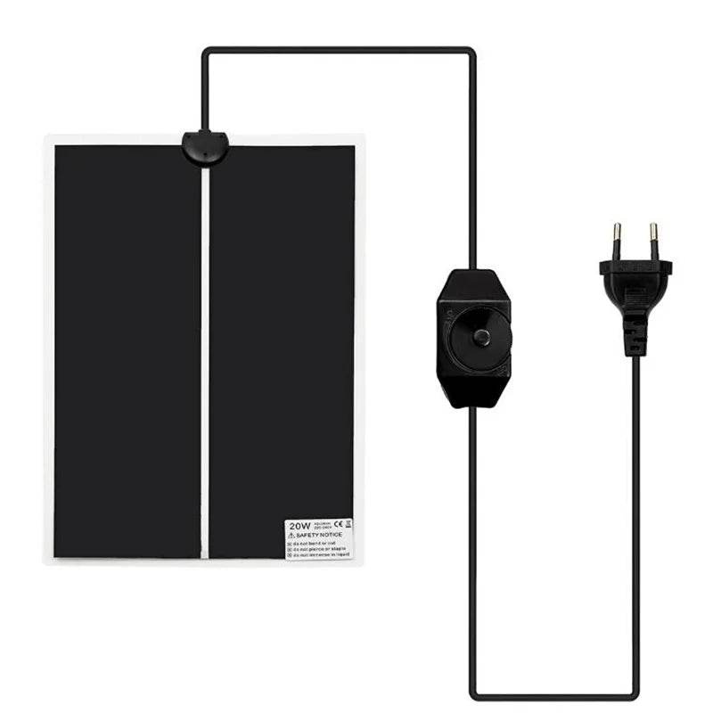 Tapis chauffant pour Reptiles Terrarium 5-45W, coussinets chauffants pour animaux de compagnie, régulateur de température réglable, fournitures pour Reptiles - Animaleriex