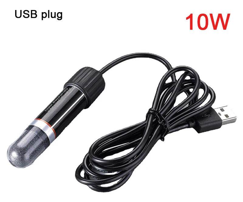 Mini tige chauffante USB pour petit Aquarium, 26 °C, température constante, Thermostat Submersible, 10W - Animaleriex