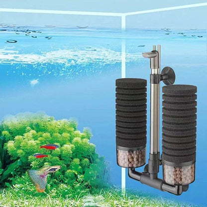 Filtre d'aquarium noir pour Aquarium réservoir de poissons pompe à Air écumeur filtre éponge biochimique Aquarium Bio filtres Filtro Aquario - Animaleriex