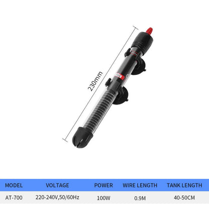 25W/50W/100W/200W/300W Aquarium Submersible réservoir de poisson chauffe-eau réglable température constante tige chauffante prise ue/US - Animaleriex