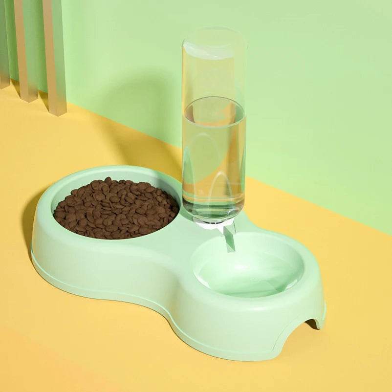 Bol pour chat chaud bol pour chien boire et nourrir automatiquement un double bol bol de nourriture pour chat bol à boire fournitures pour animaux de compagnie - Animaleriex