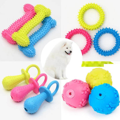 Jouets pour chiens pour petits chiens, jouet indestructible, nettoyage des dents, jouets d'entraînement à la mastication, fournitures pour animaux de compagnie - Animaleriex